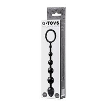 Анальная цепочка Toyfa A-toys, TPE, цвет чёрный, 19,8 см