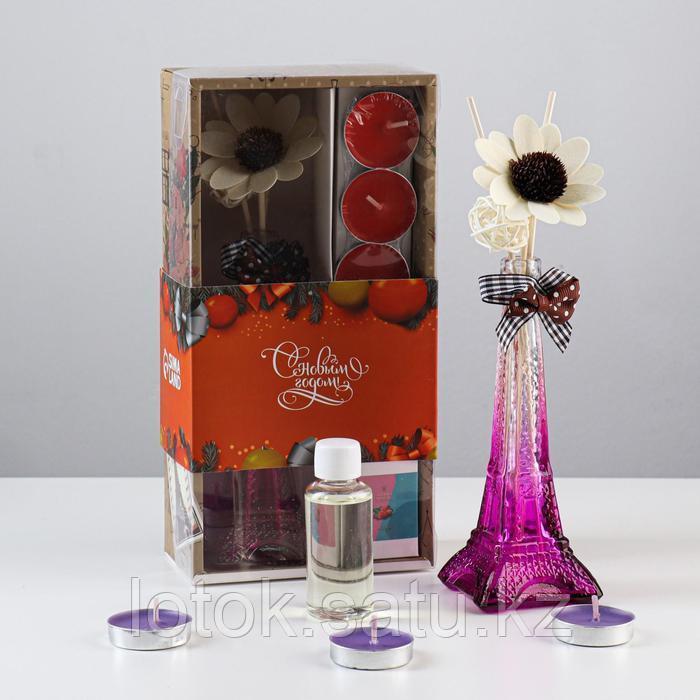 Набор подарочный "Париж": ваза, свечи, арома масло, декор - фото 4 - id-p103892580
