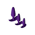 Набор анальных пробок Toyfa A-toys, силикон, цвет фиолетовый, 3 шт, фото 4