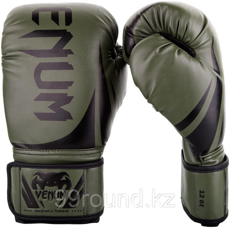 Боксерские перчатки Venum Challenger 2.0 12 oz зеленый