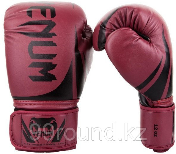 Боксерские перчатки Venum Challenger 2.0 12 oz бордовый