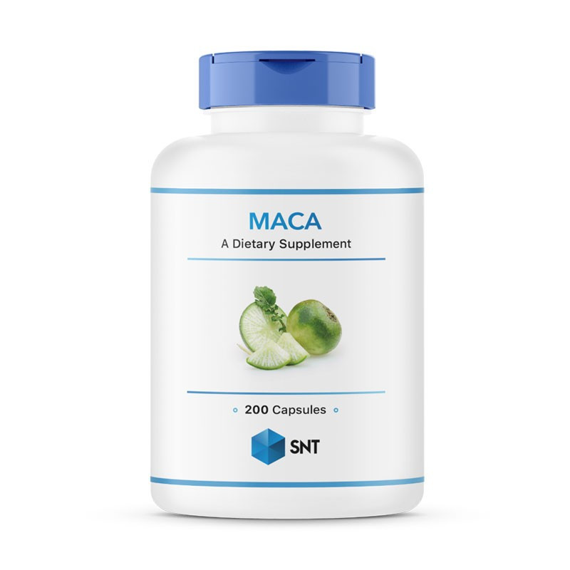 Maca 500 mg, 200 capsules, SNT - фото 1 - id-p96303702