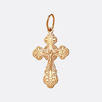 Крест из серебра Вознесенский 1-053-6 позолота