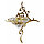 Светильник настенный Cariitti Kihla Gold для турецкого хамама (золото, IP67, 1 Вт, без источника света), фото 2