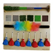 Модуль для развития тактильных ощущений, панель Монтессори развивающая