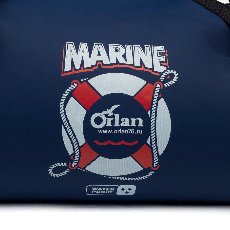 Гермосумка Orlan "Marine", ПВХ трикотаж, 40л, тёмно синий, белый - фото 5 - id-p106662396