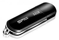 Флешка USB Silicon Power, LuxMini 322, 32GB, Черный ,flash SP032GBUF2322V1K, USB 2.0, black