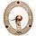 Гигрометр круглый Cariitti настенный для русской бани  (нержавеющая сталь, требуется 1 оптоволокно D=2-6 мм), фото 2