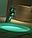 Светодиодная (с LED подсветкой) встраиваемая в полок шайка Cariitti с клапаном для слива воды для русской бани, фото 7