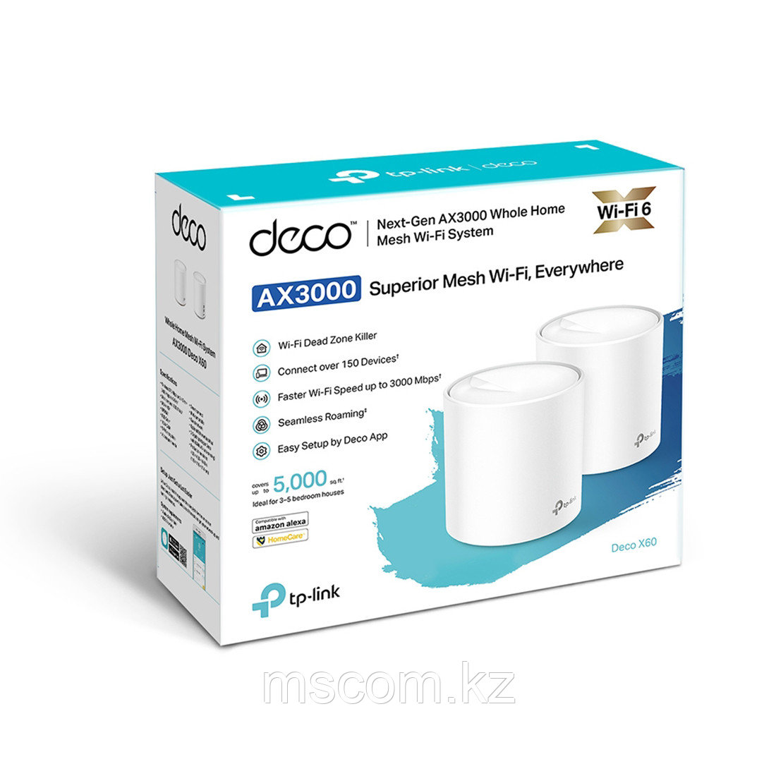 Беспроводная MESH-система Wi-Fi TP-Link Deco X60(2-pack) - фото 2 - id-p106678641