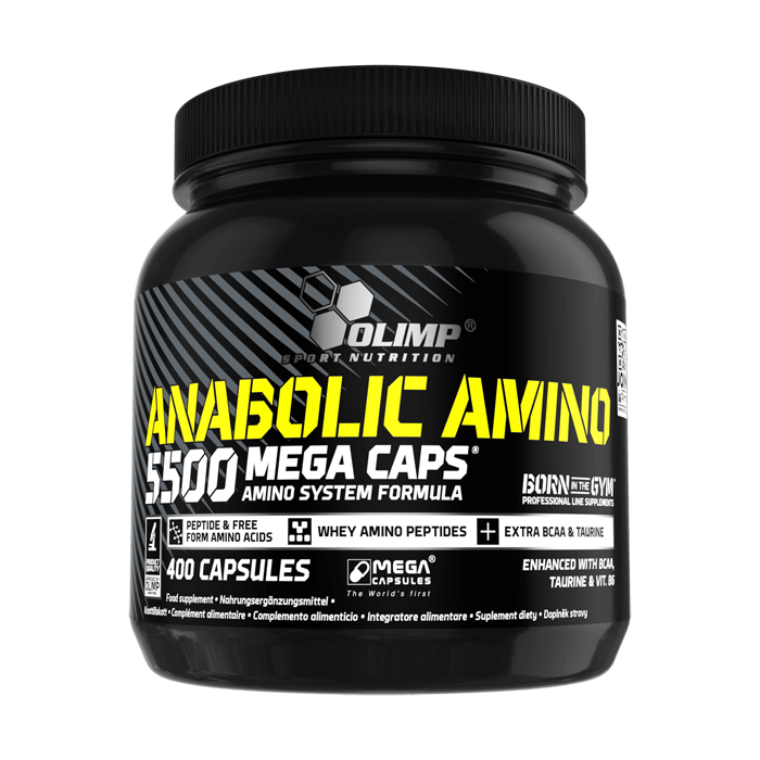 Anabolic Amino 5500 Mega Caps, 400 caps, Olimp Nutrition - фото 1 - id-p96302610