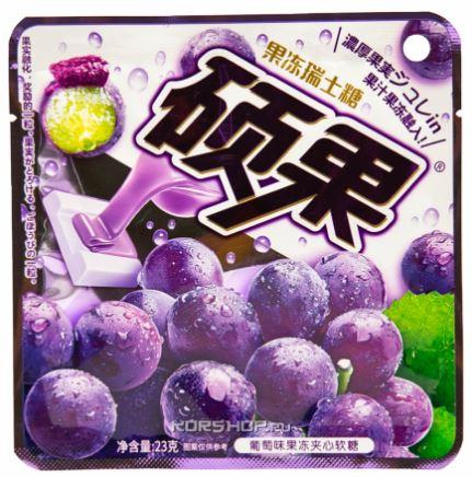 Жев.конфеты с начинкой Виноград Fruit Jelly 23 гр (20 шт в упак.)
