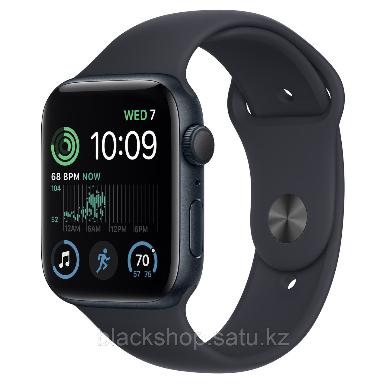 Apple Watch SE 44 black - фото 1 - id-p106617099