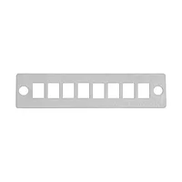 Планка адаптерная на 8 адаптеров SC/LC (Duplex) для оптических кроссов