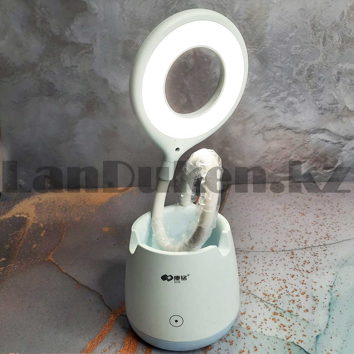Настольная лампа подставка для карандашей аккумуляторная сенсорная LED KM-6713 - фото 4 - id-p106689254