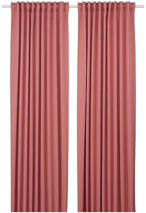Шторы блокирующие свет МАЙГУЛЛ темно-розовый  290x300 см ИКЕА IKEA, фото 2