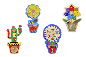 Набор бизибордов "Цветы"