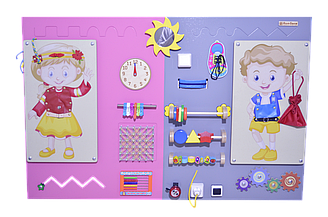 Бизиборд "Мальчик и девочка"