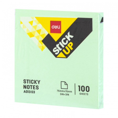 Клейкие листки DELI "Stick Up", 76 х76 мм, ассорти пастельные, 100 листов - фото 2 - id-p106694414