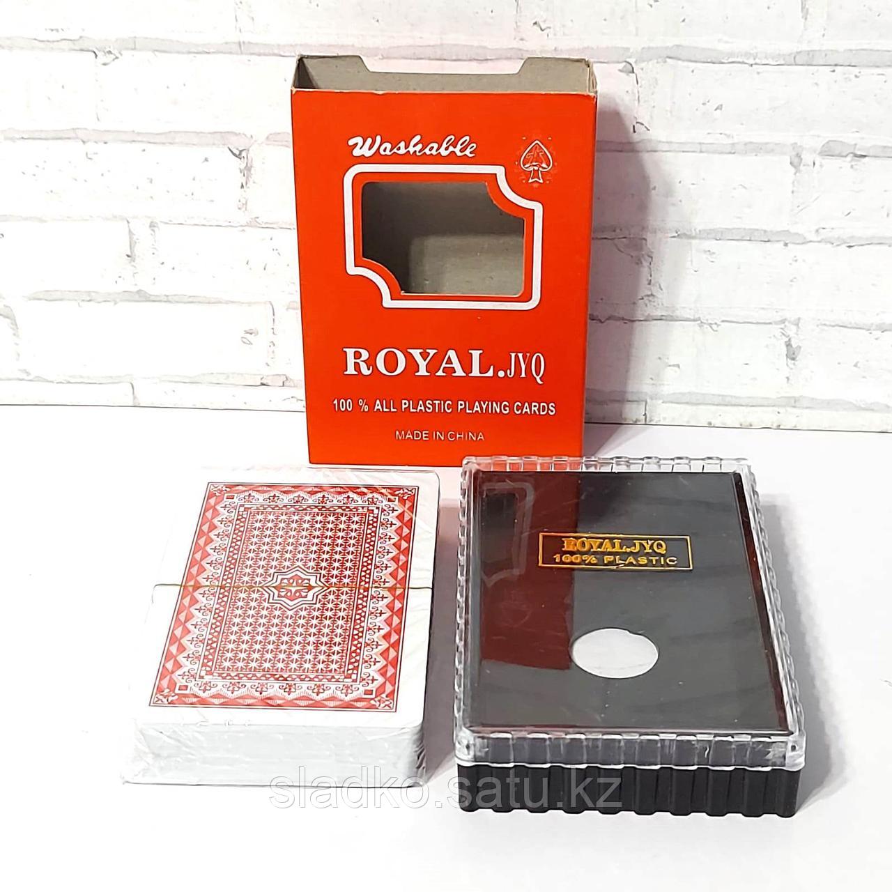 Карты 100% пластик игральные Royal Classic 54 шт 25 мкм