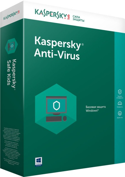 Антивирус Kaspersky Anti-Virus 2017 2-Desktop 1 year