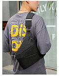 Сумка-кобура ультратонкая на плечо Fino со смарт-системой организации хранения вещей (Черный), фото 3