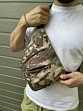 Сумка-кобура ультратонкая на плечо Fino со смарт-системой организации хранения вещей (Камуфляжный), фото 8