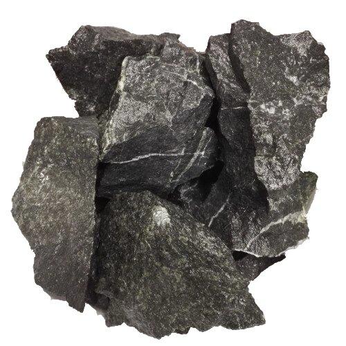 Камень для бани Пироксенит "Черный принц" колотый, 10 кг, крупный, коробка, ЗЖ - фото 1 - id-p106696356