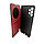 Чехол-книжка Samsung А73 с круглым окошком, Красный, фото 2