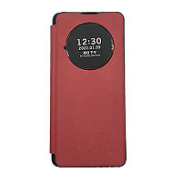 Чехол-книжка Samsung А73 с круглым окошком, Красный