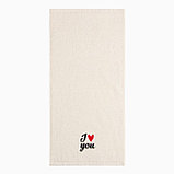 Полотенце махровое "I love you", фото 2