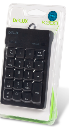 Клавиатура с цифровым блоком, Delux, DLK-300UB, Ультратонкая, USB, Кол-во стандартных клавиш 19, Размер: - фото 1 - id-p97675106