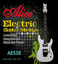 Комплект струн для электрогитары, никель, 9-42 Alice AE530SL