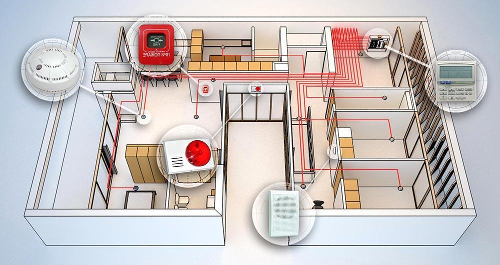 Установка пожарной сигнализации - фото 1 - id-p106702171