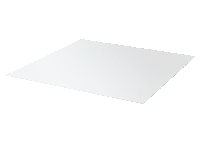Лист полимерный, кв.м 0.4 1.25 2м в пленке RAL9003 сигнально-белый