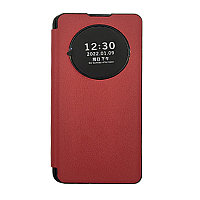 Чехол-книжка Samsung A22 с круглым окошком, Красный