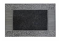 Коврик EHOME 7136 0,45 х 0,70 Чёрный с горизонтальной резиновой каймой