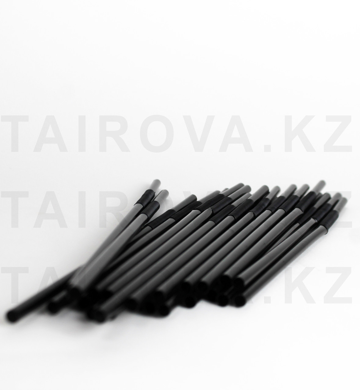 Черные трубочки с гофрой d0,6x24,5см 100 шт./уп Ps - фото 1 - id-p94000116