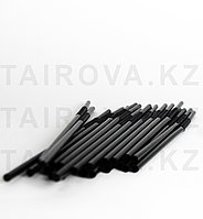 Черные трубочки с гофрой d0,5x23 см  500 шт./уп