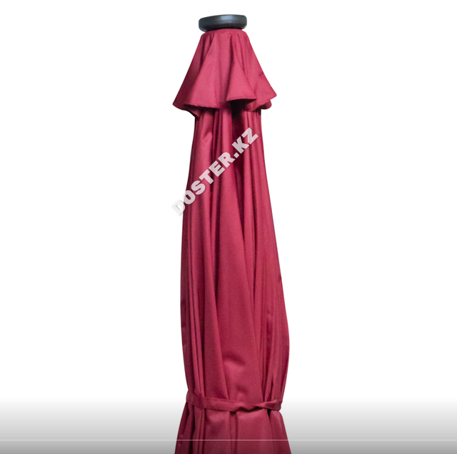 Зонт с подсветкой "MOON", красный (без утяжелителей) - фото 5 - id-p106721645