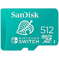 SanDisk microSDXC card for Nintendo Switch 512GB, 100MB/s Read, 90MB/s Write, V30, U3, C10, A1, UHS-1
