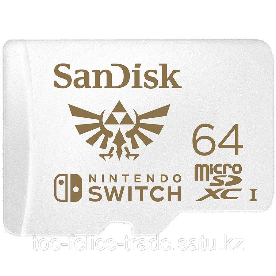 SANDISK 64GB microSDXC UHS-I Card for Nintendo Switch - фото 1 - id-p103017097