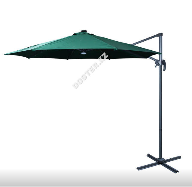 Зонт с подсветкой "MOON", зелёный (с утяжелителем) - фото 2 - id-p106722998