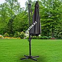 Зонт с подсветкой "MOON", темно-серый (без утяжелителей), фото 4