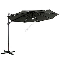 Зонт с подсветкой "MOON", темно-серый (с утяжелителем)