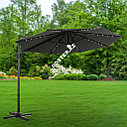 Зонт с подсветкой "MOON", темно-серый (с утяжелителем), фото 3