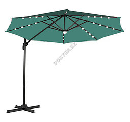Зонт с подсветкой "MOON", зелёный (с утяжелителем)