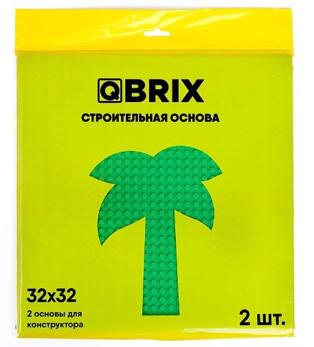 Qbrix, 2 шт. в комлекте QBRIX Строительная основа зеленая - фото 1 - id-p106724110