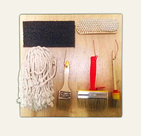 Тактильно-развивающая панель Кисточки