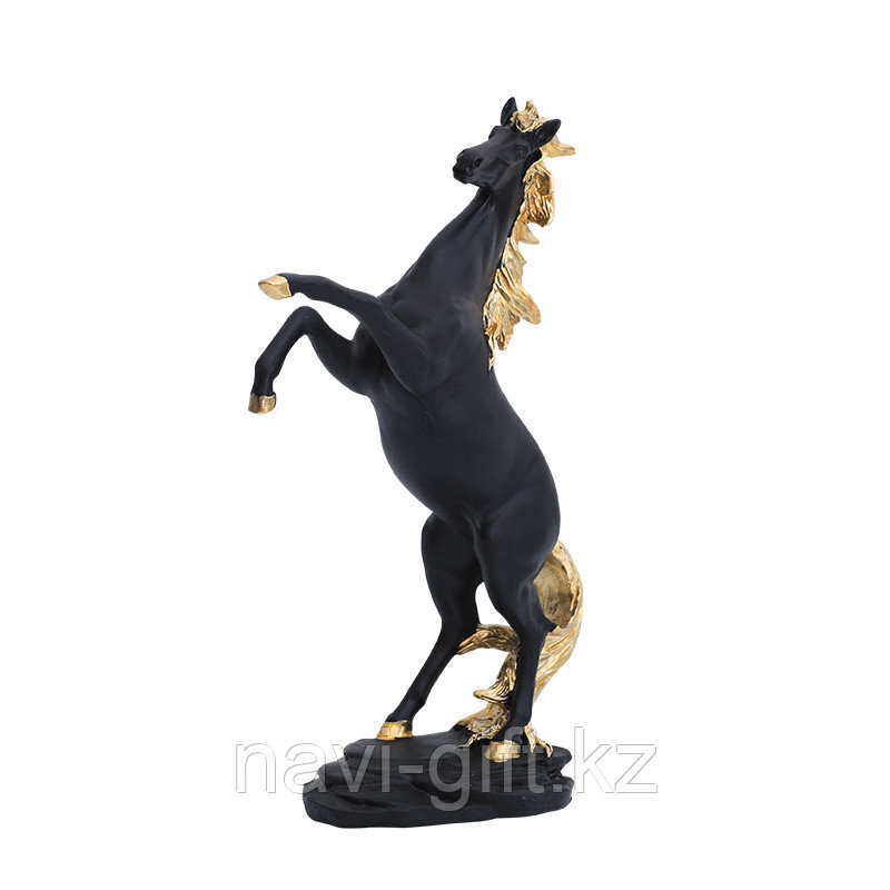 Сувенир "Конь на дыбах" средний чёрный 29 см - фото 2 - id-p55851623